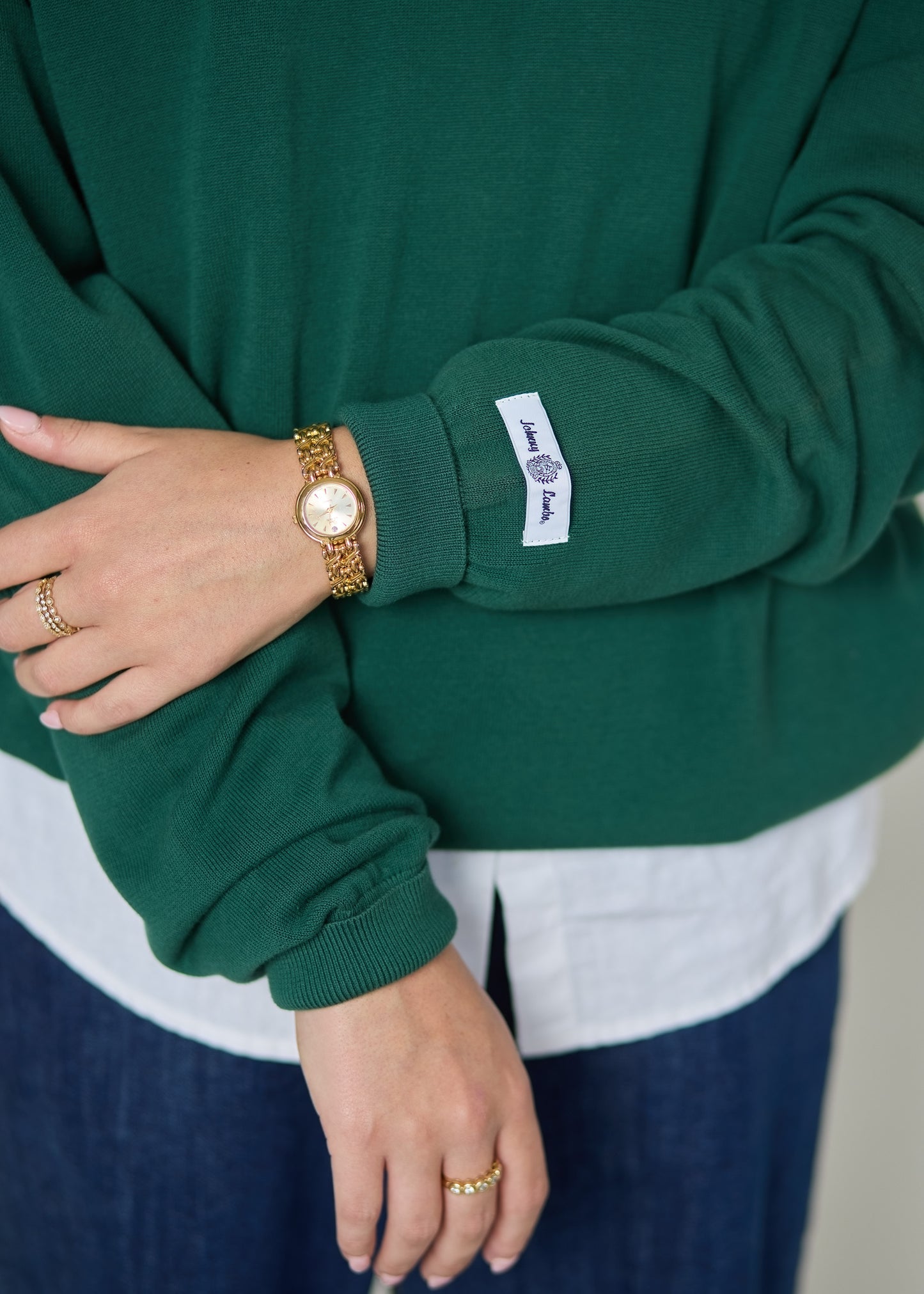 Jonny Lambs Green Crewneck Sweater