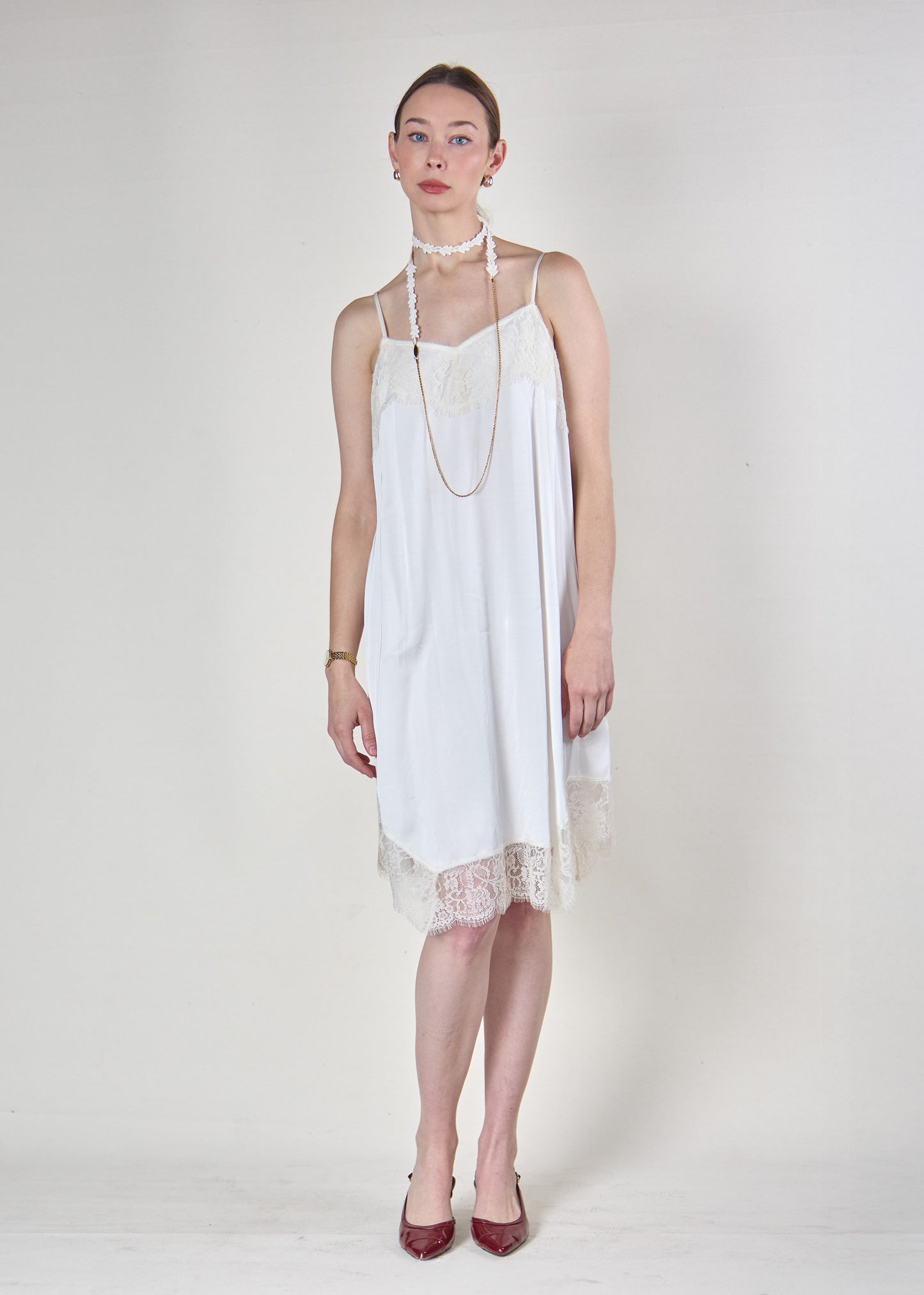 Twin Set Milano Silk Slip Midi Dress