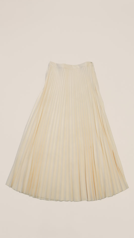 Dolce Vita Pleated Cream Skirt